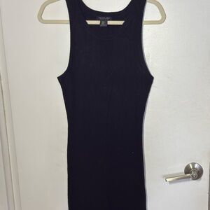 Rachel Zoe Black Sleeveless Bodycon Maxi Dress